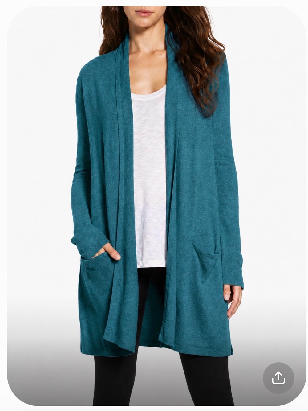 NWT Barefoot Dreams cozy chic lite essential long cardigan